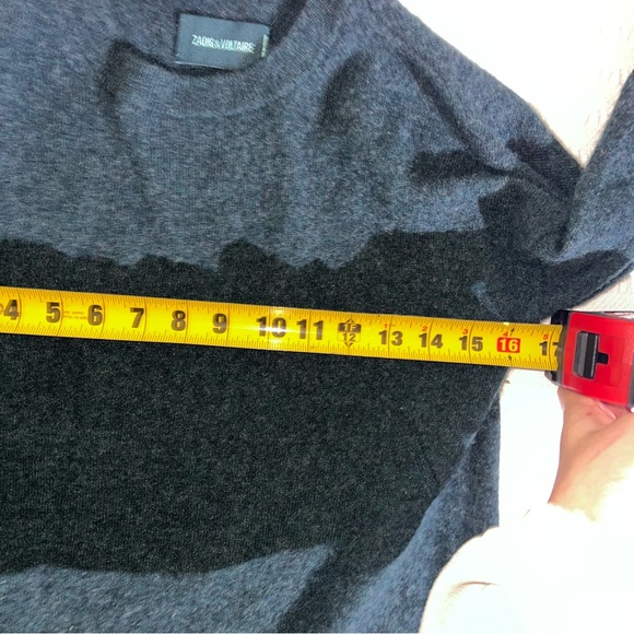 Zadig & Voltaire Cici Star Patch Cashmere Sweater Jumper Pullover Size XS Luxury - Picture 11 of 12